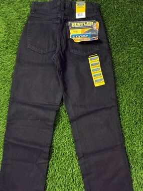 Rustler Boys Loose Fit Black Jeans Size 12 Regular NWT